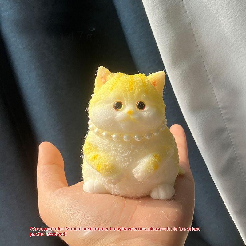 Kawaii Katze Dekompressions-Quetschspielzeug Weiches Silikon Stress-Angst-Linderer Fidget-Spielzeug für Autismus Sensorische Kinder Geschenke