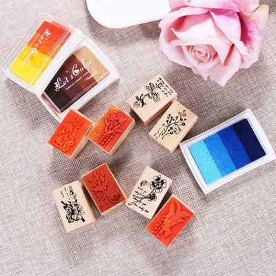 Stamping Grass Plants Craft Wooden Rubber Stamps DIY Craft Scrapbooking Vintage