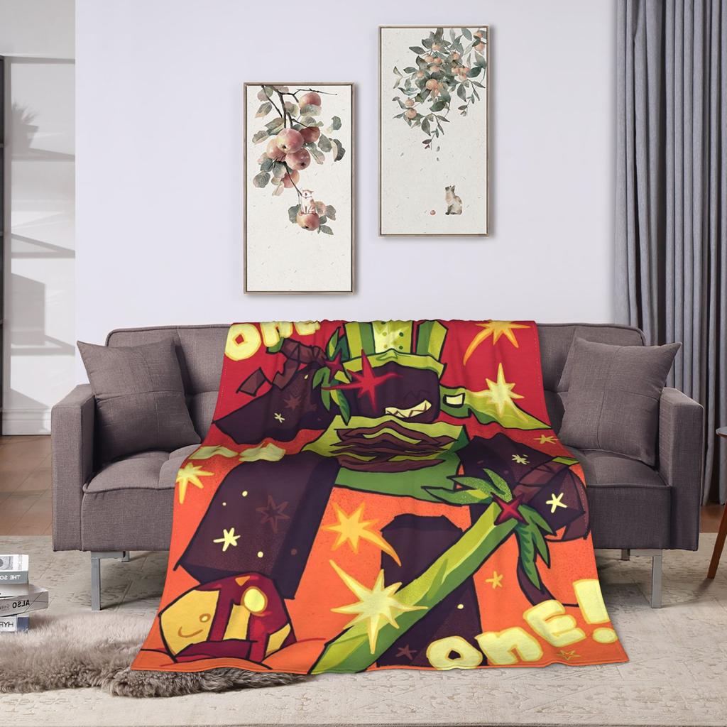 1x1x1x1 Forsaken One by One Knitted Blanket Coral Fleece Plush Super Warm Throw Blankets for Bedroom Sofa Bedroom Quilt
