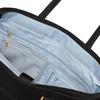 Prosperity White Business Tote Bag, Lightweight, Laptop Storage, A4B4 Size, Cowhide Leather and Nylon, PTNK-01 (Black)
