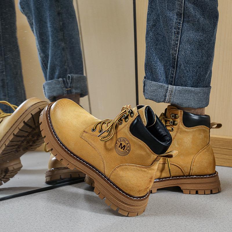 Martin Boots New Spring and Autumn Chinese Help British Breathable Trend Retro Casual Tooling Boots 2025 Direct Sales 6000-F