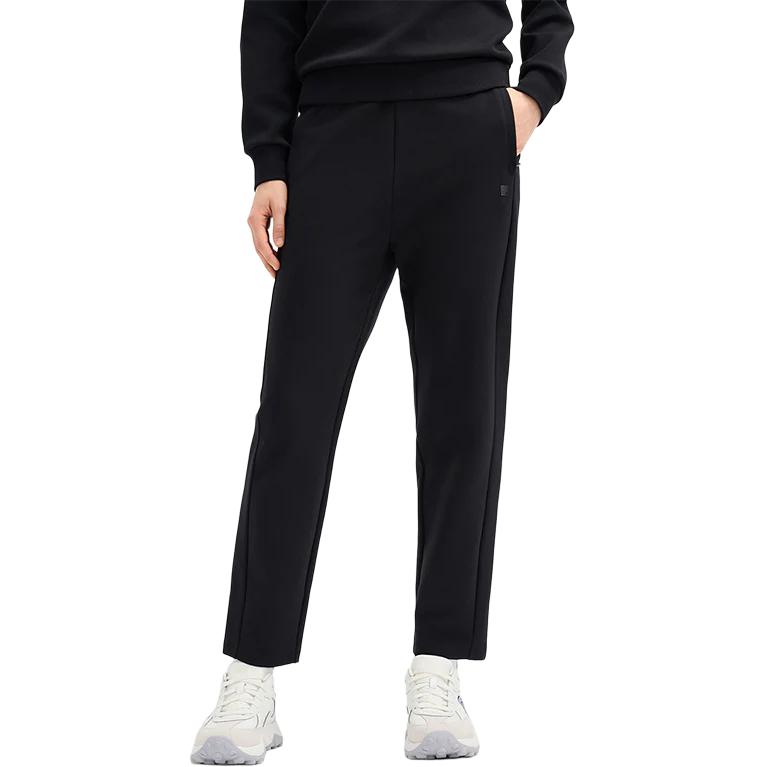 FILA Versatile Comfortable Knitted Casual Pants Women bottoms Black F11W513605FBK