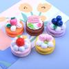 3D Strawberry Cake Keychain with DIY Cream Glue