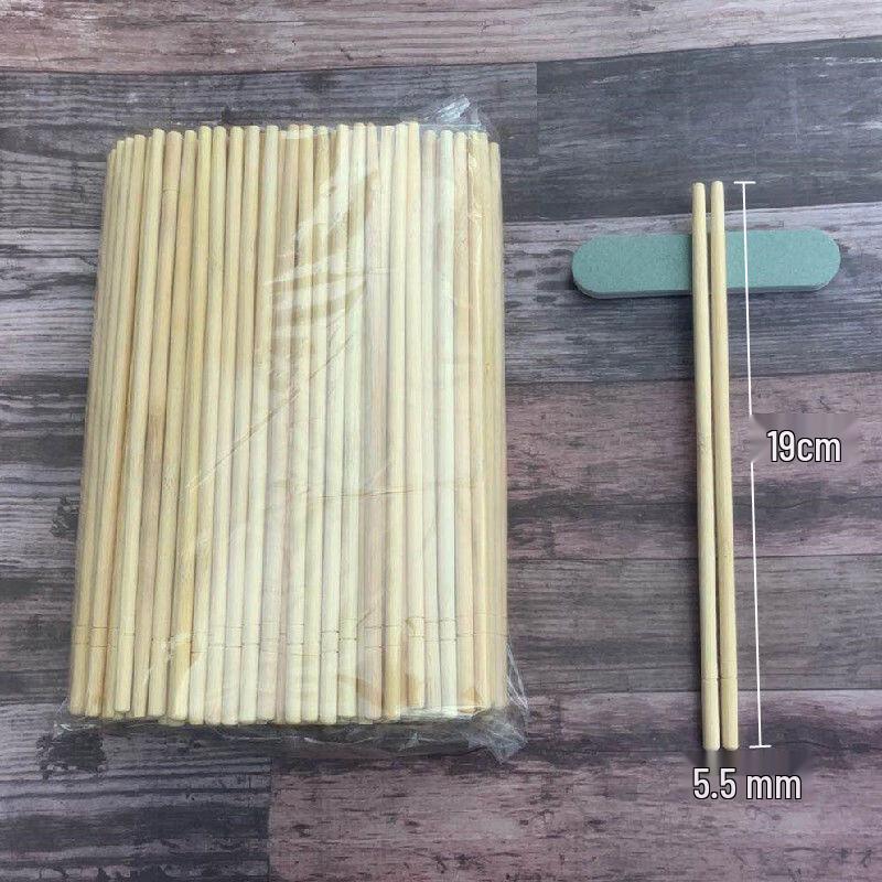 Xihe Disposable Round Bamboo Chopsticks