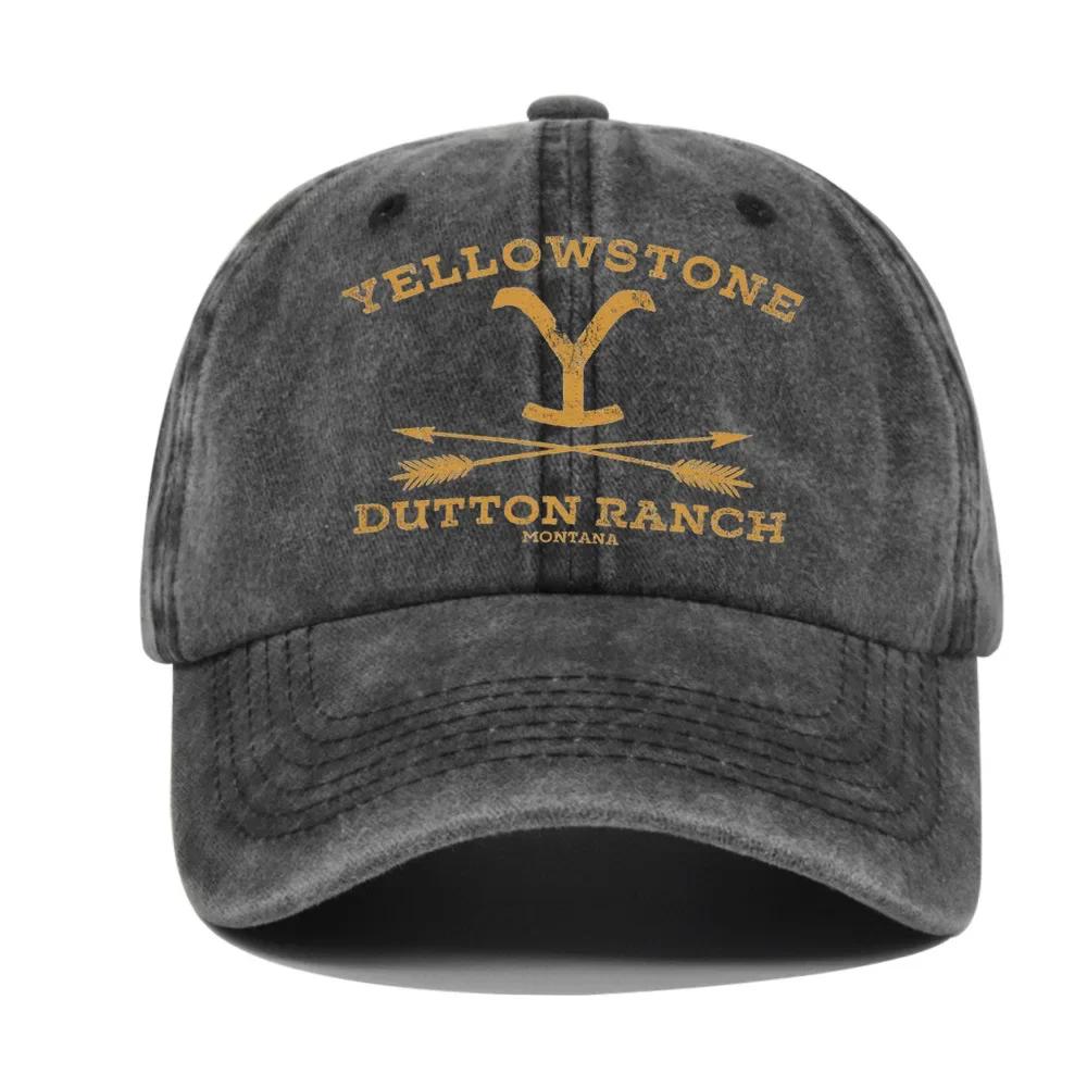 Yellowstone printed baseball cap for men and women, suitable for outdoor sports, running, sun protection, duckbill cap