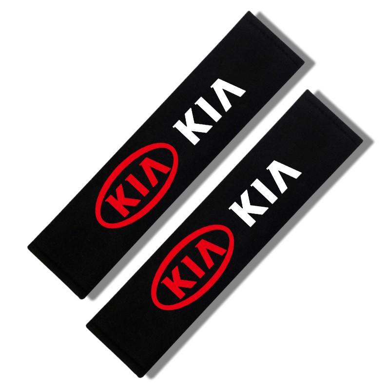 2pcs Auto Cotton Seat Belt Cover Case For Kia Rio Ceed Sportage Cerato Soul Sorento K2 K5 Picanto Optima Accessories