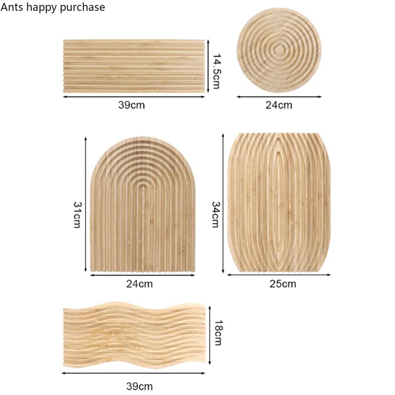 Wooden Dinner Plate Bread Pan Dim Sum Plate Pizza Plates Cake Pan Tea Tray Dessert Plates Fruit Dish Snack Tray Storage Trays