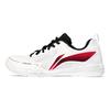 Li Ning Comfortable Simple Shock Absorbing Wear Resistant Breathable Non Slip Low Top Training Shoes Unisex Sneakers White Black Red APTU005-3