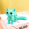 Yousheng 3D Printed Cat Toy Stress Relief Simulation Cat Toy Articulated Animal Fidget Toy Desktop Pet Model Office Desk Decoration Ornament