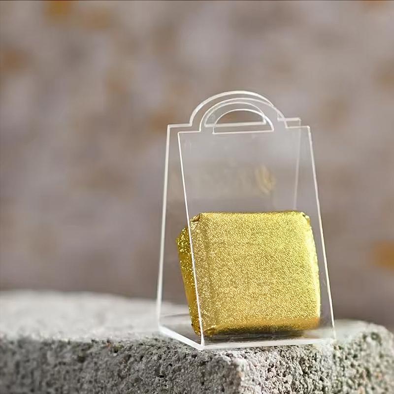 20pcs Table Decoration Gift Boxes, Triangular Acrylic Carrying Baskets, Transparent Candy Box, Wedding, Birthday, Valentine's Day Handheld Gift Basket