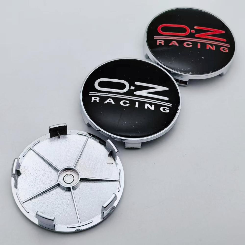 4 Stück OZ Racing Logo Emblem Auto Radnabendeckel 68MM Clips 63MM Räder Radkappe O.Z Abzeichen Felge Radnabendeckel Staubschutz Auto Zubehör