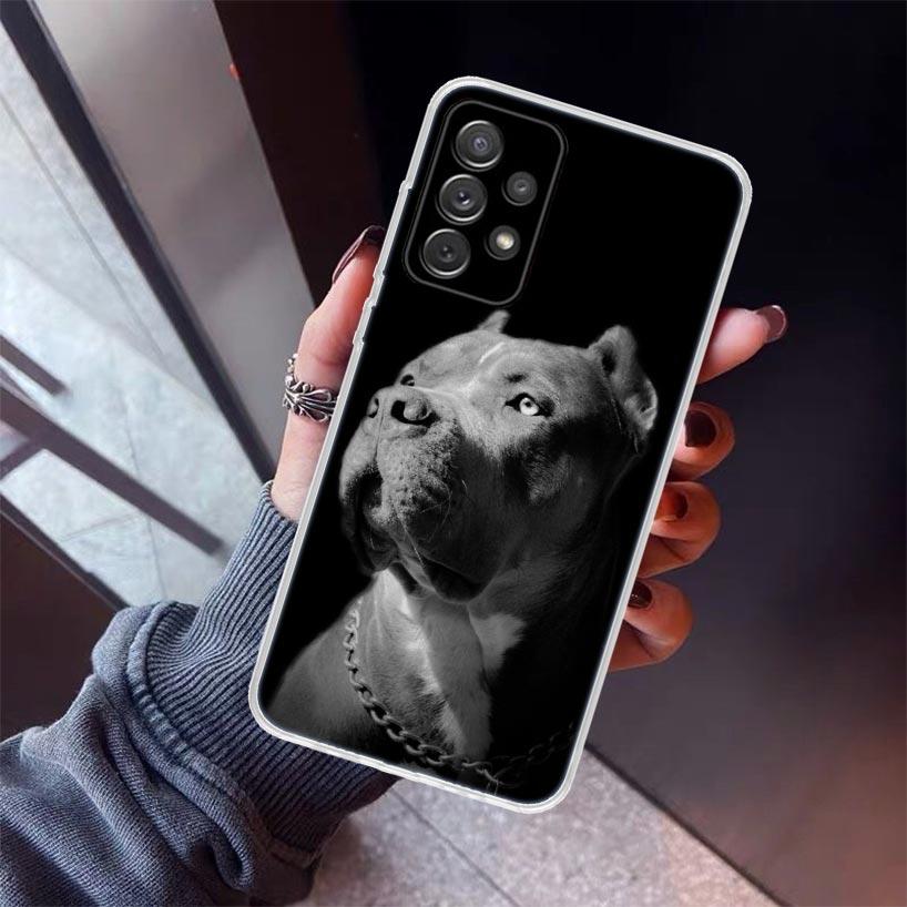 Pit Bull Lovely Dog Pitbull Phone Case For Samsung Galaxy A17 A57 A37 A16 A26 A36 A56 A15 A25 A35 A55 A14 A13 A54 A53 A34 A24 A3