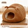 Cozy Warmth Closed Nest for Medium & Small Dogs and Cats - Ideal for Deep Sleep & Kitten Kneading.