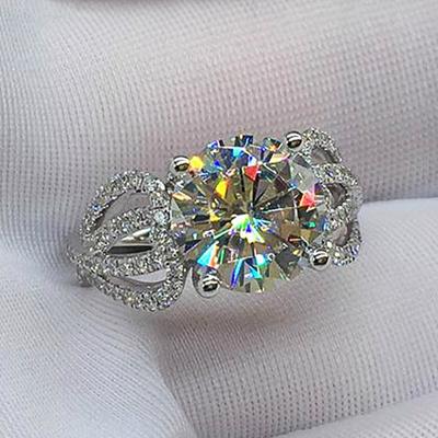 Modern Cubic Zirconia Rings Women Engagement Wedding Ceremony Party Finger Accessories Exquisite Fashion Rings Jewelry
