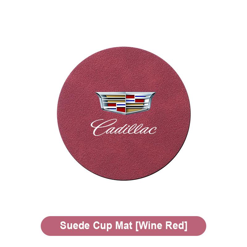 Car Water Cup Pad Non-slip Coaster Accessories For Cadillac CT5 CT6 CTS Seville ATS CT4 XTS Celestiq Ciel Escala SRX XT4 XT5 XT6 XLR ELR Elmiraj EXT