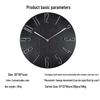 12-inch 30CM Plastic Spanish Wall Clock, No Glass, Light Luxury Decorative Design.