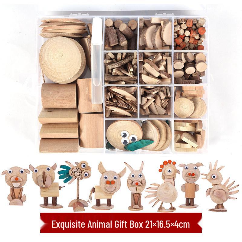 Wood Chips & Tree Slices DIY Craft Kit for Kids