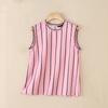 ZANZEA Women Casual Round Neck Stripe Summer Sleeveless Tank Tops