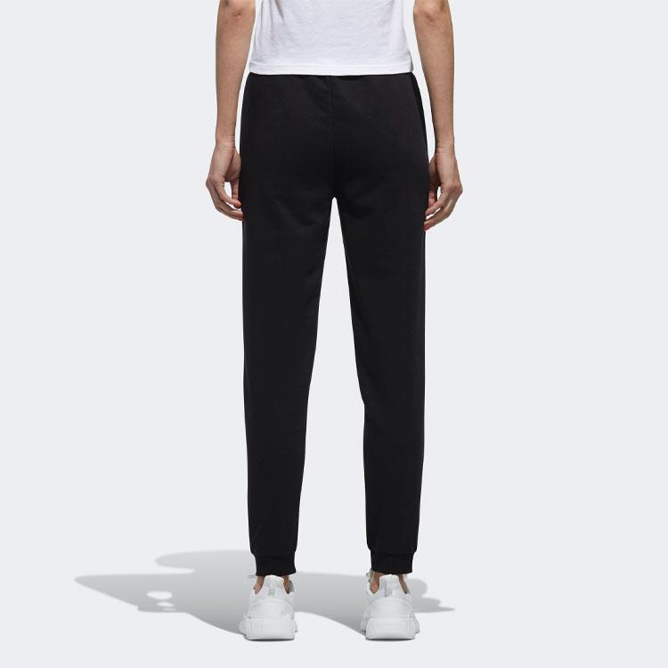 Adidas Neo Logo Print Slim Fit Knitted Joggers Women Joggers Black DM2063