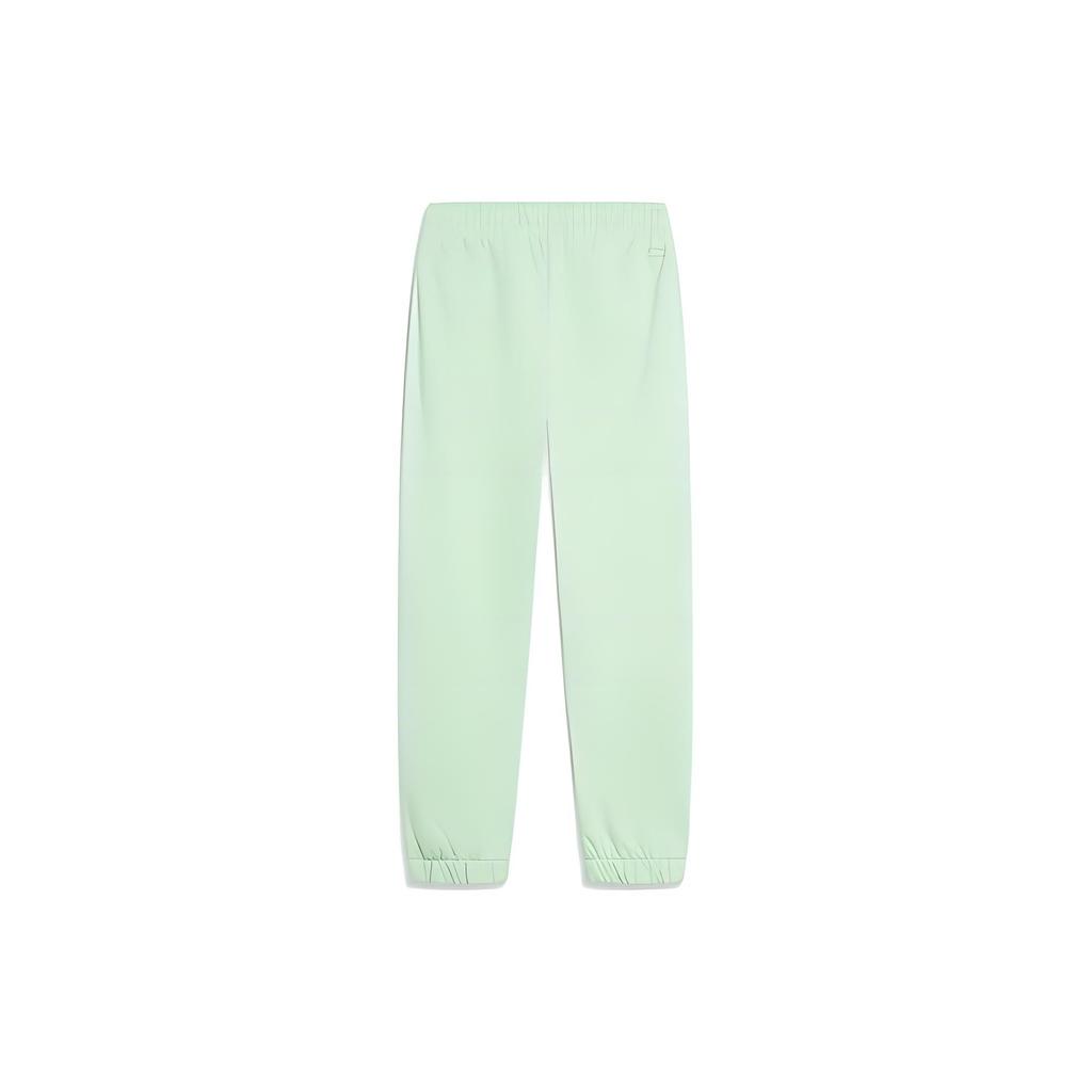 Li-Ning China Color Series Solid Mid-Waist Tapered Knit Sports Pants Men Bottoms Bamboo-Green AKLT955-1