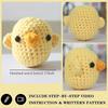 3 Kits de Crochet - 3 Kits de Crochet Pour Débutants/Experts - Lapin, Poussin, Abeille Pour Adultes Débutants, Comprend Suffisamment de Fil, Crochet Hoo