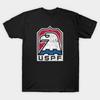 Men Black Print T-shirt Escape From New York - Uspf (Vintage) No-Cut Transfer Paper Print Cotton Tshirt