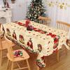 Vintage Christmas Tablecloth Poinsettia Bell Tablecover Christmas Decorations for Home 2026 Navidad Gifts Dining Table Cover