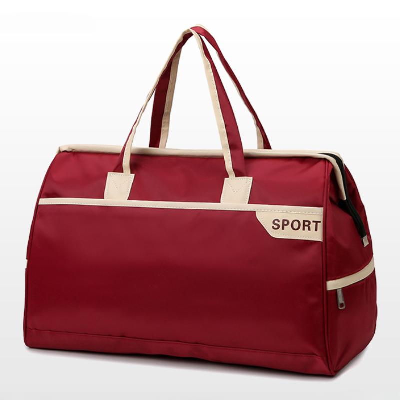 2025 Neue Einfache Mode Tourentasche Freizeit Kurzstrecken Reisegepäcktasche Oxford Wasserdicht Große Kapazität Sport Fitness Tasche Unisex Yoga Tasche