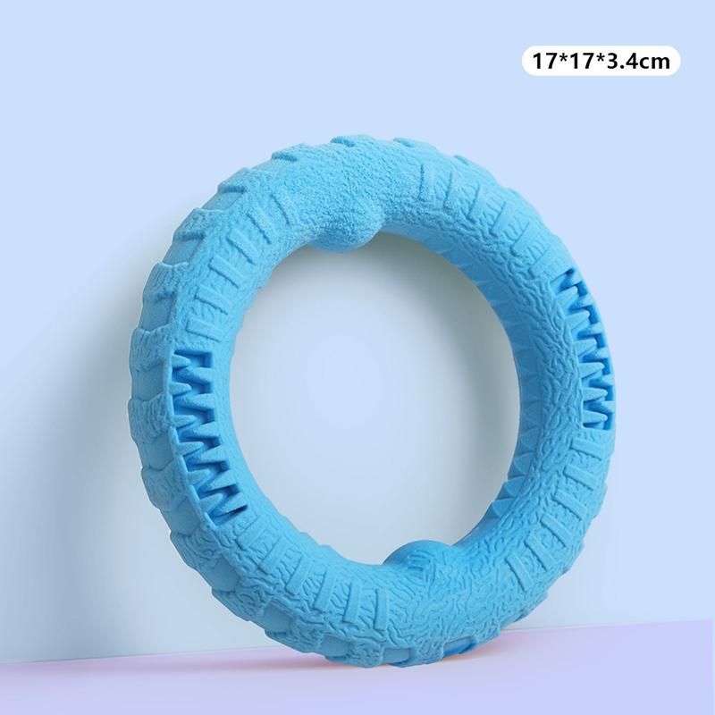 Durable Pet Flying Disk Training Ring Puller Anti-Bite Safety Silicone Outdoor Floating Indestructible Dog Toy Puppy Accessories