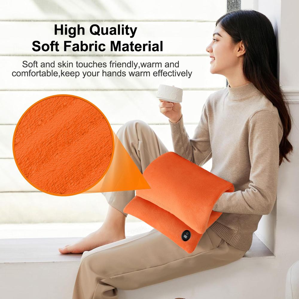 Hand Warmer USB Electric Hand Heater Graphene Heat Warm Bag Winter Hand Gloves Heating Pad Rechargeable Hands Warmer Warming Mat