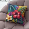 Tropical Floral Pillow Covers Pattern Cushion Cover Suitable for Sofa Bedroom Car Pillow Cover