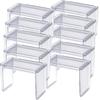 Inomata Chemical Small Item Storage Bathroom Mirror Slide Rack 10P Clear Made In Japan Makeup Easy To Remove Space Effective Stacking Bottle Tube