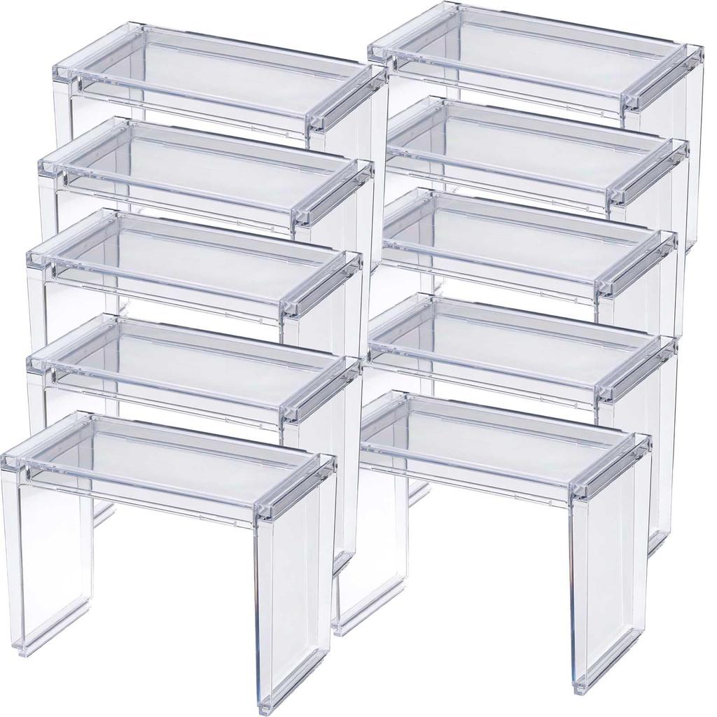 Inomata Chemical Small Item Storage Bathroom Mirror Slide Rack 10P Clear Made In Japan Makeup Easy To Remove Space Effective Stacking Bottle Tube