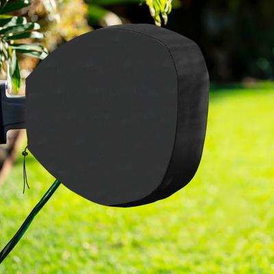 Schutzwerkzeug Schlauchhaspelabdeckung Wasserdicht 55*55*30cm Schwarz Einziehbar Silberbeschichtet Wandmontage 165g Garten