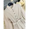 Women Vintage Bohemian Long Sleeve Long Casual Maxi Dress