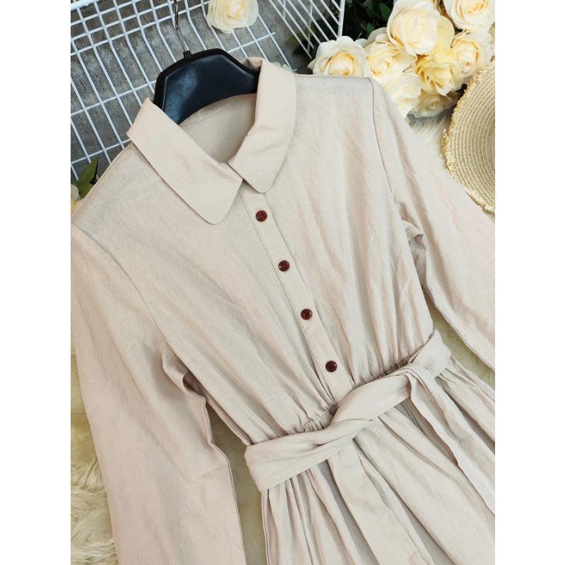 Women Vintage Bohemian Long Sleeve Long Casual Maxi Dress