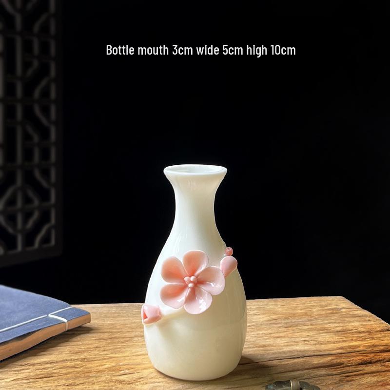 Handcrafted Ceramic Mini Vase for Fresh Flowers - Colorful Desktop Ornaments