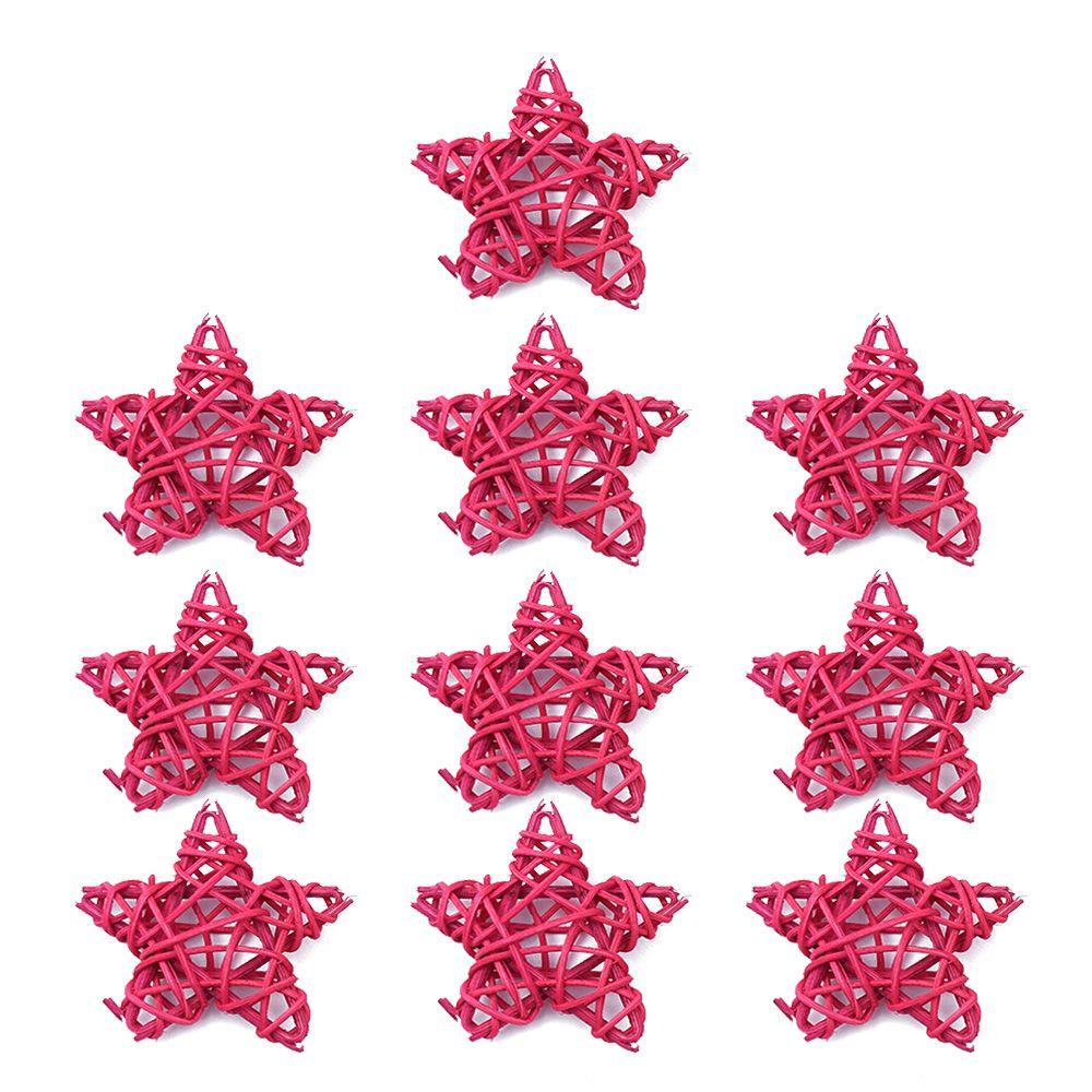 Festival Ornaments Home Decor Sepak Takraw Pentagram Shape Christmas Gift ArtifIcial Rattan Star