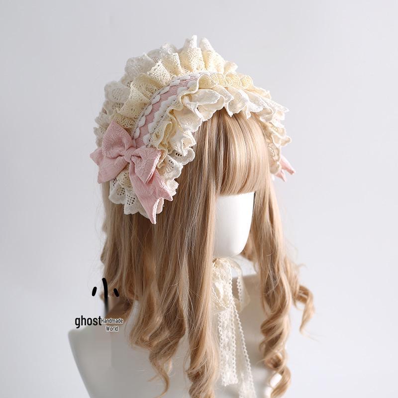 Sweet Lace Lolita Ballet Bow Hair Clip Headband