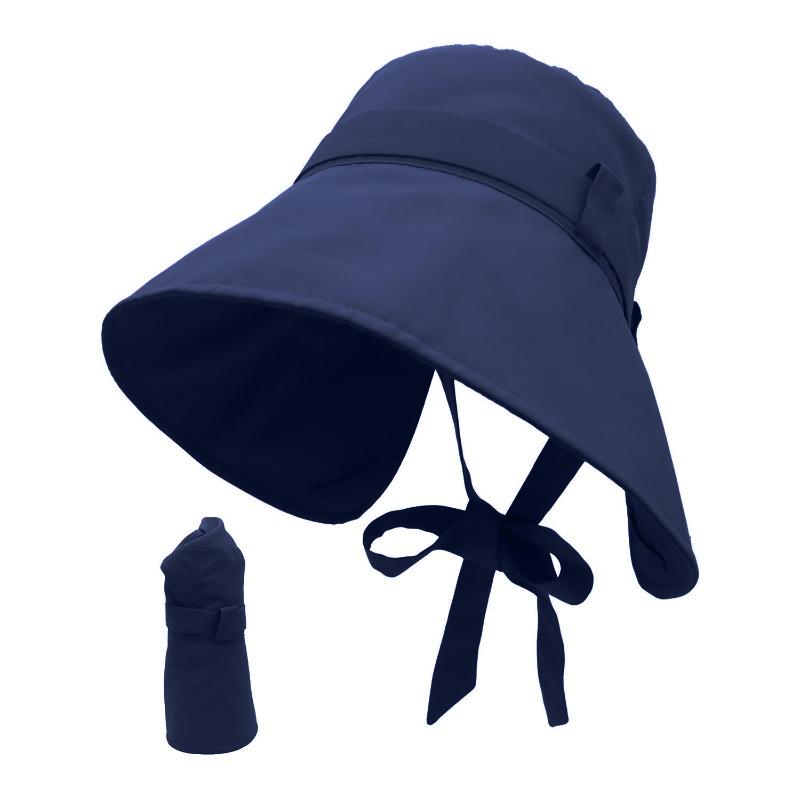 

Солнцезащитная шляпа-панама женская летняя шляпа от солнца Джессика для велоспорта, защита от УФ-лучей, походная шляпа от солнца M（56-58cm） темно-синий