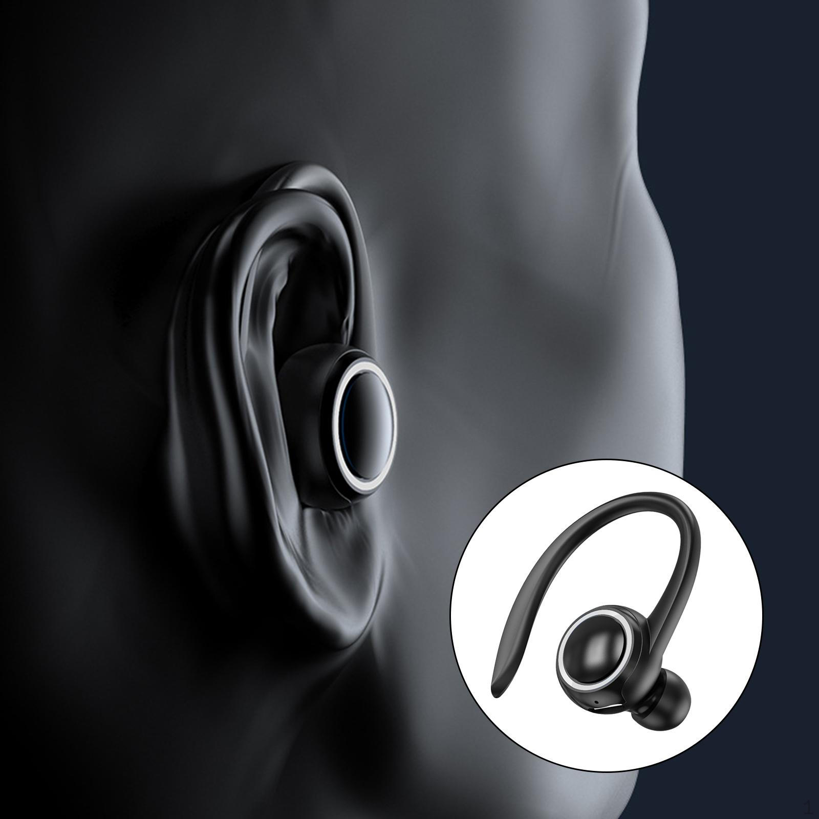 

Single Earphone of hook Waterproof Sweat-Resistant Noise Cancelling Business Headset for чорний