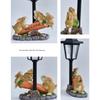 Solar Powered Resin Sculpture Figurine Light Animal Decorative Lamp for Yard Patio Lawn Outdoor Garden Decor