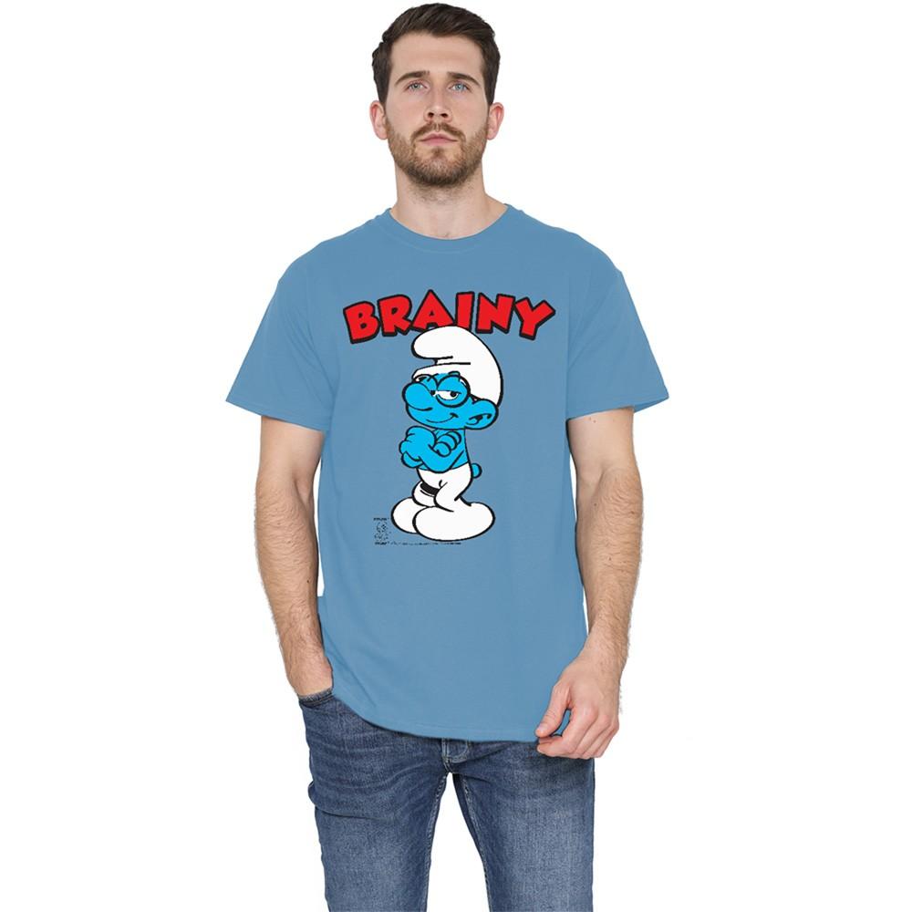 Smurfs Brainy T-Shirt S-3XL Carolina Blue XL