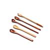 SITEDAN Wooden Muddler Spoon, Dessert Spoon, Ice Cream Spoon, Small Coffee Spoon, Cute and Stylish, for Commercial Use, Beverage Shops, and Home Use (