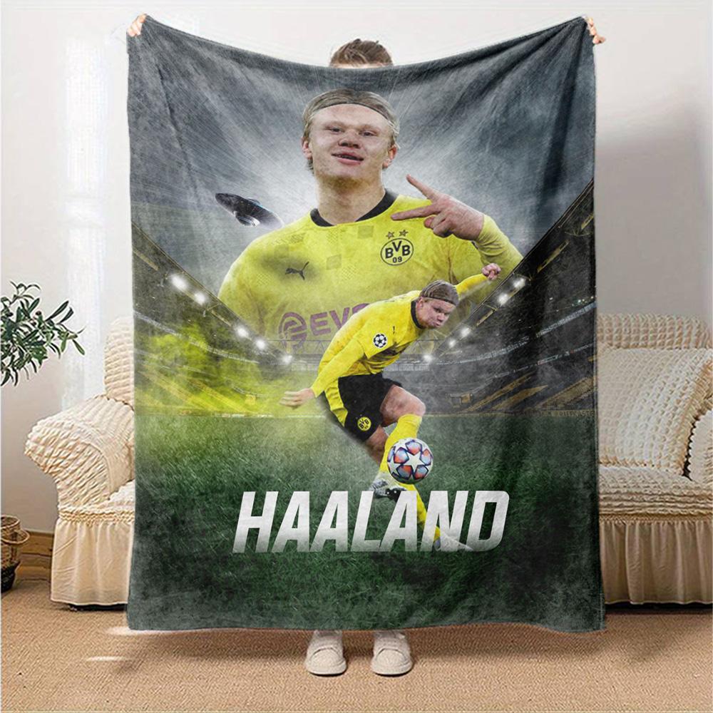 Haaland Blanket Ultra-Soft Perfect for Office Seaside Picnics Four Seasons Multipurpose Stylish Decor Ideal Gift for Friends Family Couples Picnic