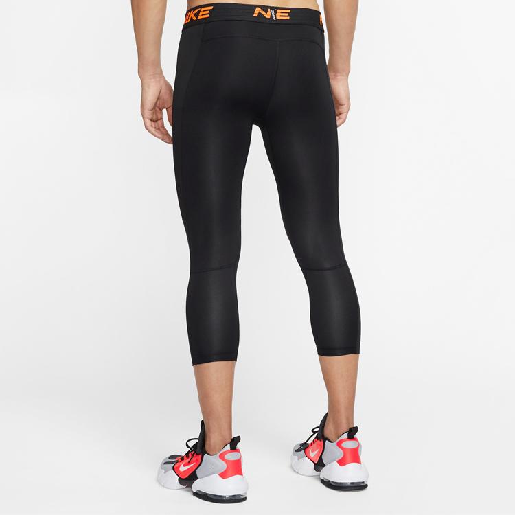 Nike Solid Color Elastic Waist Mid Rise Sports Long Pants Men bottoms Black CT2926-010