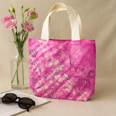 Tie-Dye Cotton Tote Bag 6oz Pretty Face 38x42x12cm