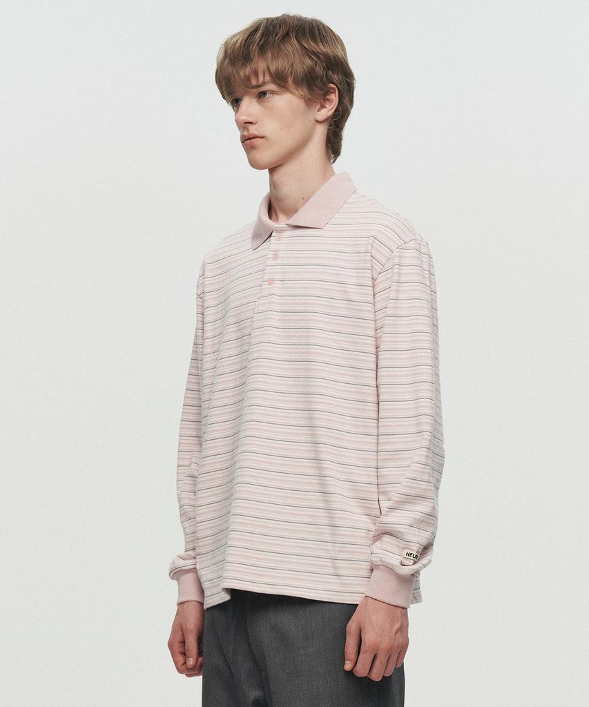 Hoite Het Oscar Stripe Polo (Light Pink)