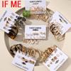 IF ME Trendy Geometirc Gold Round Hoop Earrings Set For Women Big Leopard Resin Hoop Earrings Accessories Jewelry Party