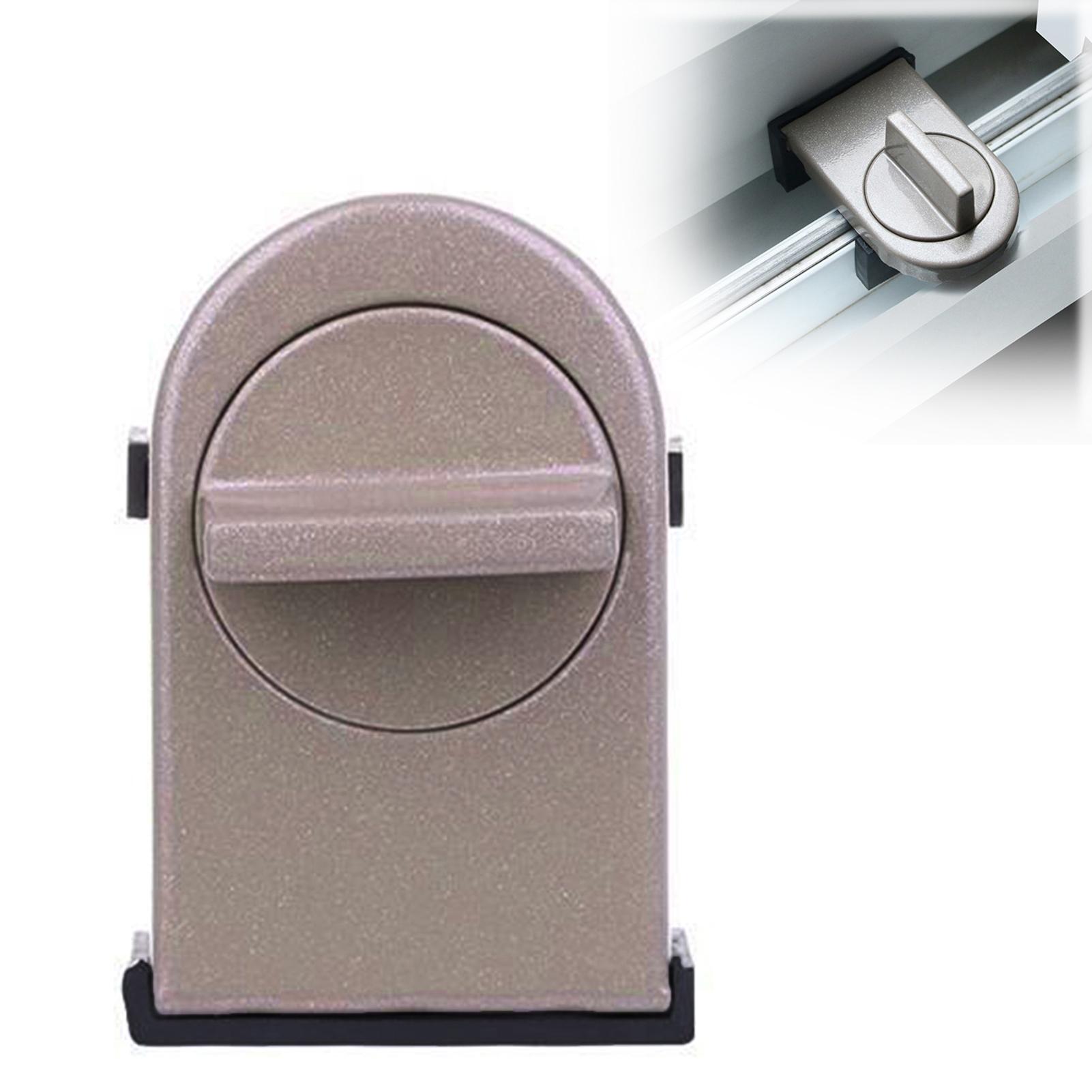 

No Drilling and Effortless Door Lock Baby Safe Safety Sliding Door Window Lock Suitable for Sliding Windows коричневый